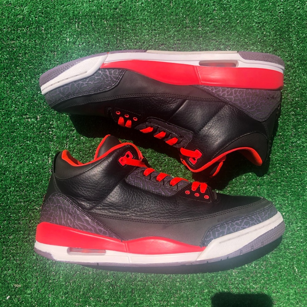 Jordan 3 crimson size 11.5 no og box 9/10 con